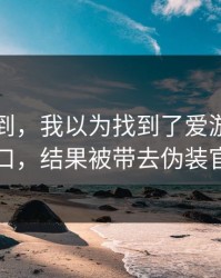真没想到，我以为找到了爱游戏官方入口，结果被带去伪装官网