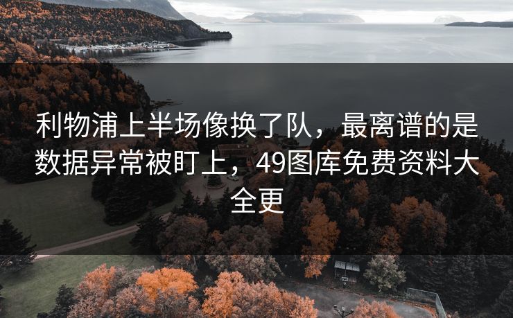 利物浦上半场像换了队，最离谱的是数据异常被盯上，49图库免费资料大全更